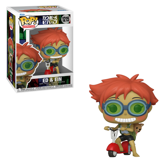 [PRE-ORDER] Funko POP! Cowboy Bebop - Edward on Scooter with Ein Vinyl Figure #1215 - Bards & Cards