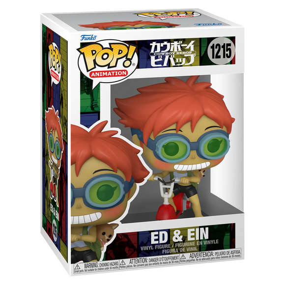 [PRE-ORDER] Funko POP! Cowboy Bebop - Edward on Scooter with Ein Vinyl Figure #1215 - Bards & Cards