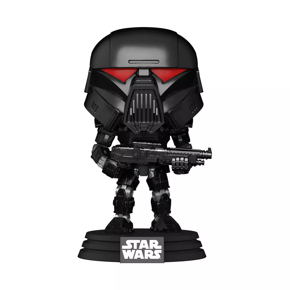 Funko POP! Star Wars: The Mandalorian - Dark Trooper (Battle) Vinyl Figure #466 - 0