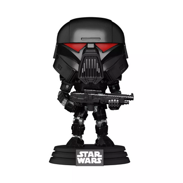 Funko POP! Star Wars: The Mandalorian - Dark Trooper (Battle) Vinyl Figure #466 - Bards & Cards