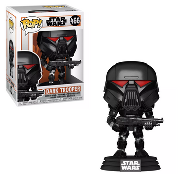 Funko POP! Star Wars: The Mandalorian - Dark Trooper (Battle) Vinyl Figure #466 - Bards & Cards
