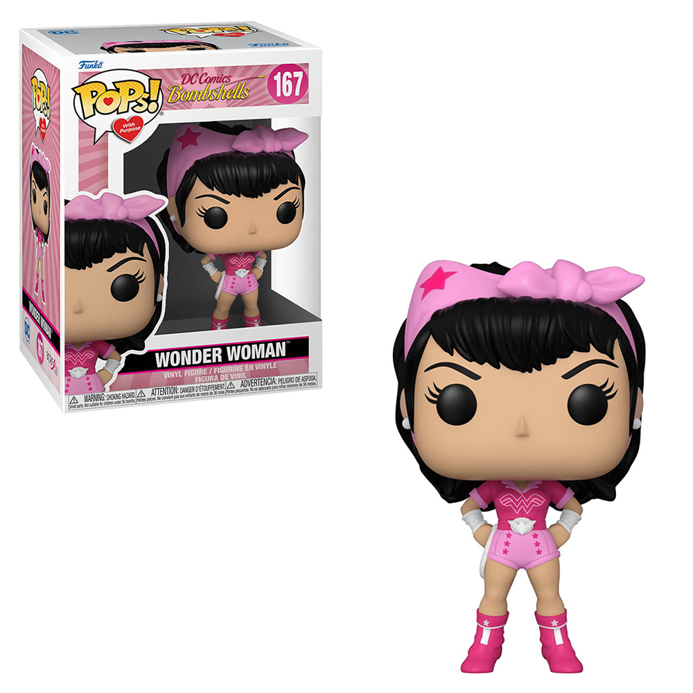 [PRE-ORDER] Funko POP! Breast Cancer Awareness - Bombshell Wonder Woman Vinyl Figure #167