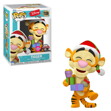 Funko POP! Disney: Holiday - Tigger (Flocked) Vinyl Figure #1130 Special Edition Exclusive - Bards & Cards