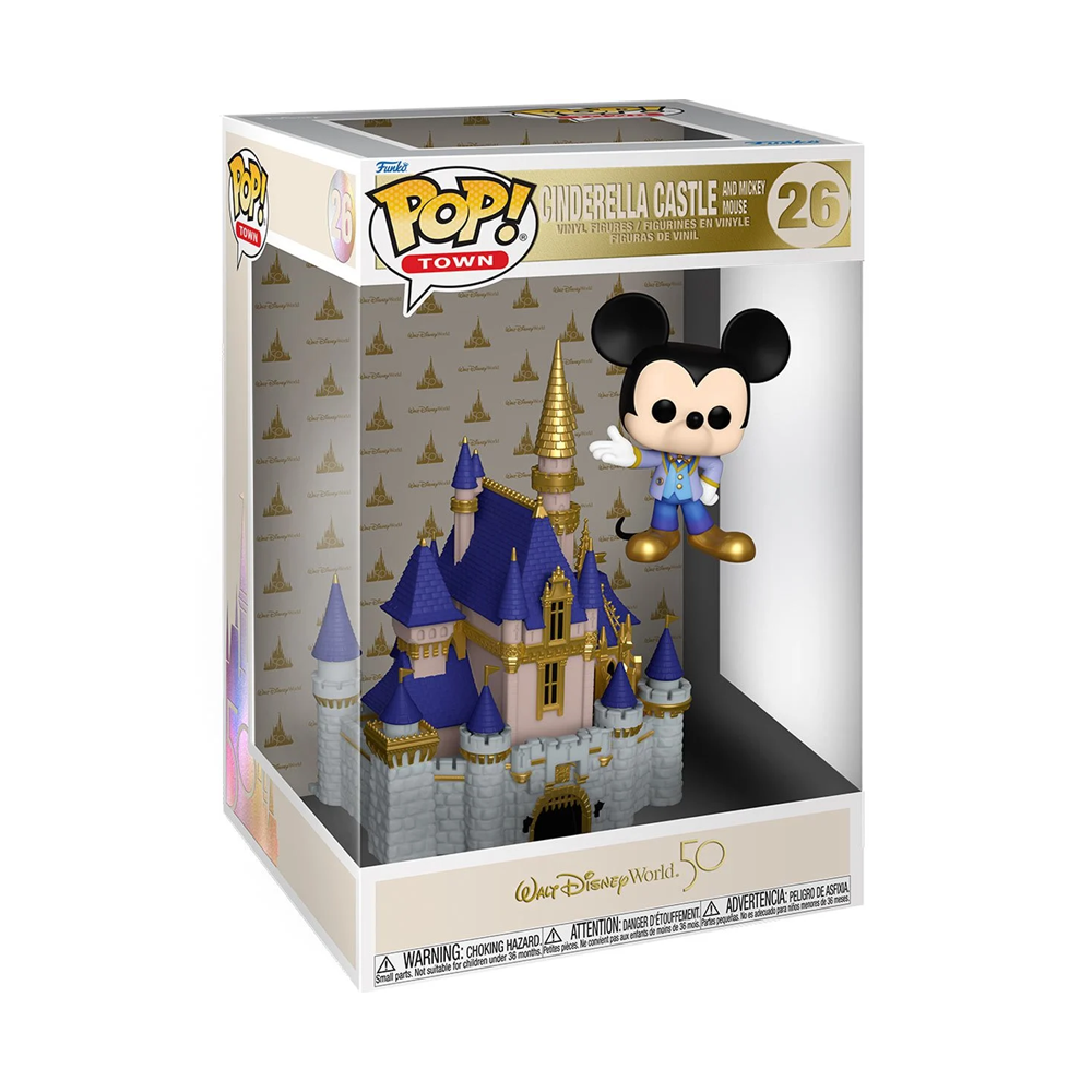 Funko POP! Town: Walt Disney World 50th - Castle and Mickey Vinyl Figure #26 - Bards & Cards