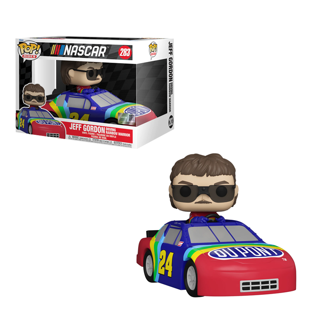 Funko POP! Ride: NASCAR - Jeff Gordon (Rainbow Warrior) Vinyl Figure