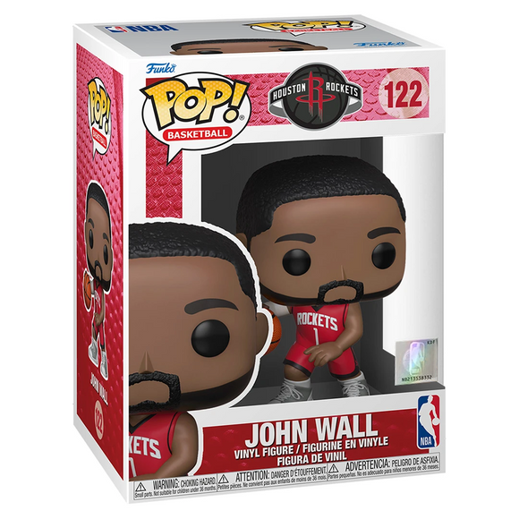 Funko POP! NBA: Rockets - John Wall (Red Jersey) Vinyl Figure #122 - Bards & Cards