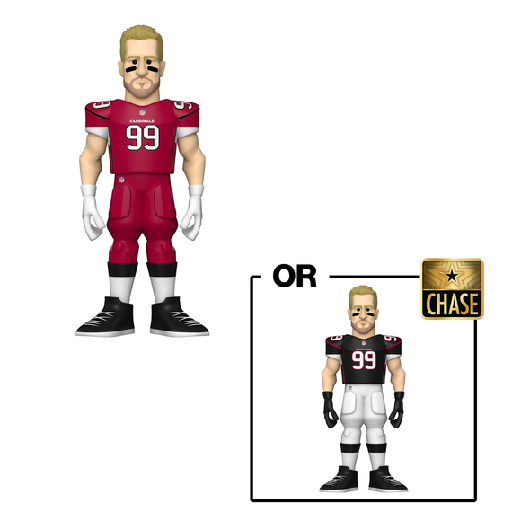 Funko Vinyl GOLD: NFL Arizona Cardinals - JJ Watt (Home Uniform) 5-Inch Vinyl Figure - Bards & Cards