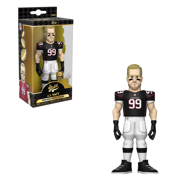 Funko Vinyl GOLD: NFL Arizona Cardinals - JJ Watt (Home Uniform) 5-Inch Vinyl Figure - Bards & Cards