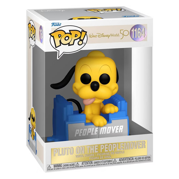 Funko POP! Walt Disney World 50th - Pluto on the People Mover Vinyl Figure #1164 - Bards & Cards