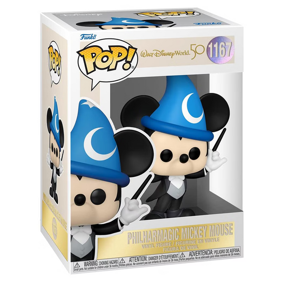 Funko POP! Walt Disney World 50th - Philharmagic Mickey Mouse Vinyl Figure #1167 - Bards & Cards