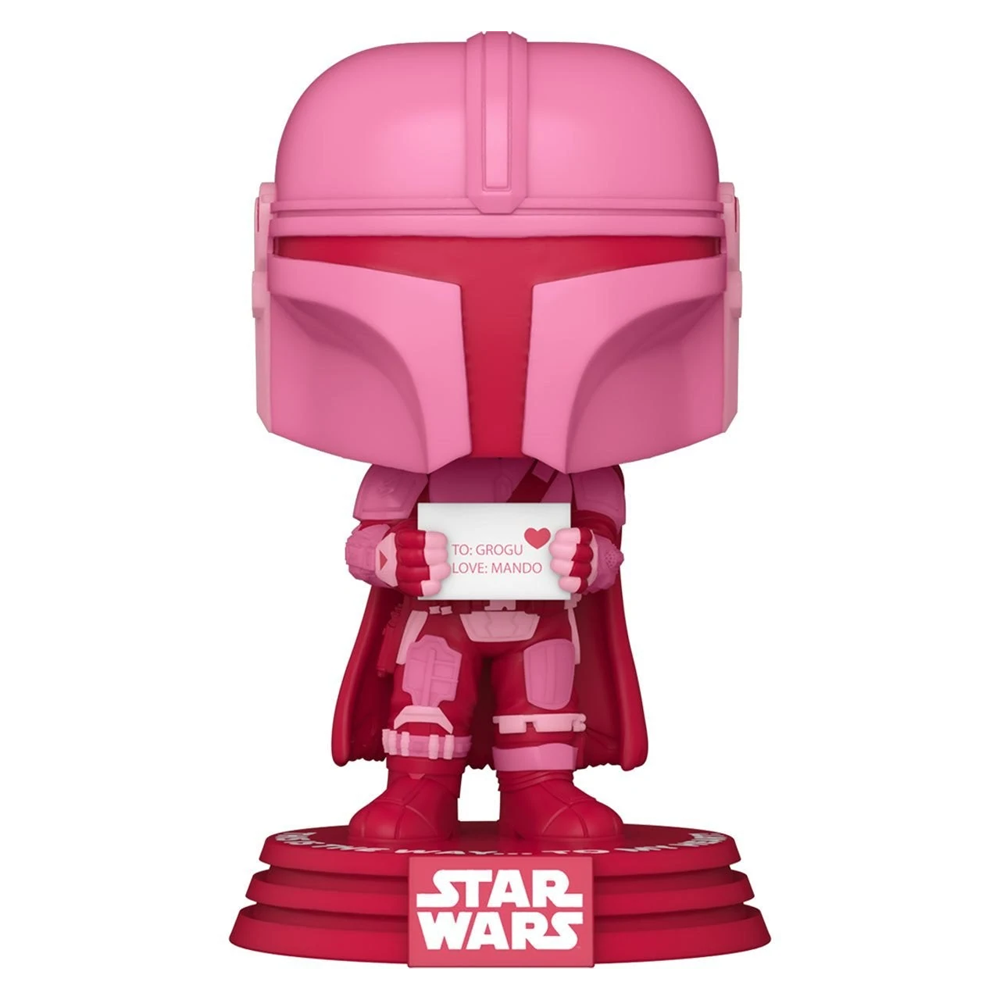 Funko POP! Star Wars: Valentines - Mandalorian Vinyl Figure #495 - 0