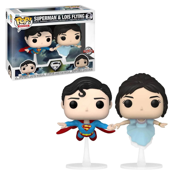 Funko POP! DC - Superman and Lois Flying 2-Pack Vinyl Figure Special Edition Exclusive - Bards & Cards