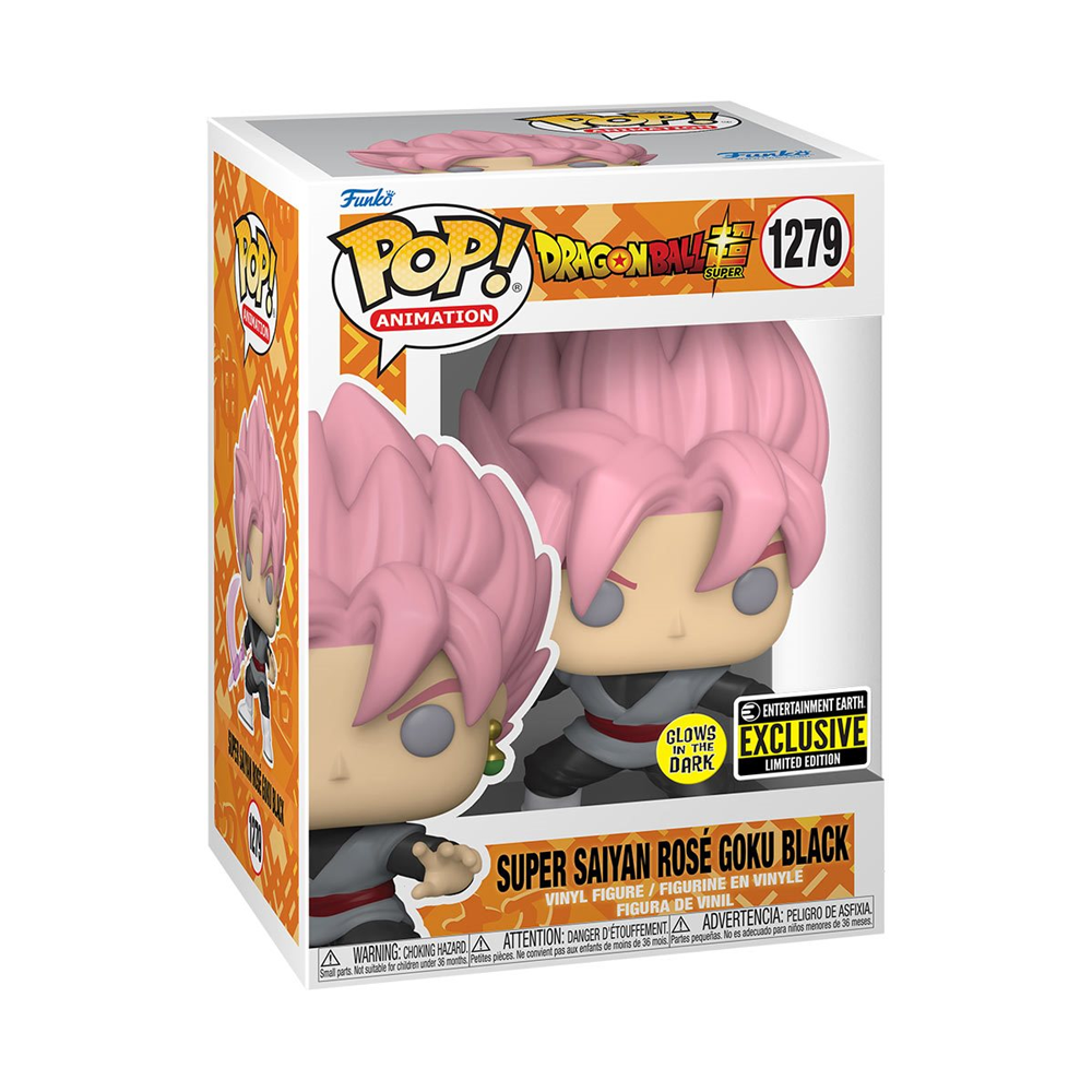 Funko POP! Dragon Ball Super - Super Saiyan Rose Goku Black (Glow in the Dark) Vinyl Figure #1279 Entertainment Earth Exclusive [READ DESCRIPTION] - Bards & Cards