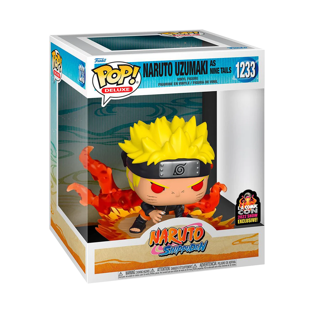 Funko POP! Deluxe: Naruto Shippuden - Naruto Uzumaki as Nine Tails Vinyl Figure #1233 LA Comic Con 2022 Share Exclusive [READ DESCRIPTION]