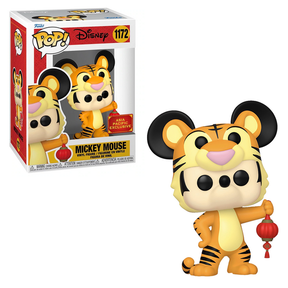 Funko POP! Disney - 2022 Mickey Mouse (Year of the Tiger) Vinyl Figure #1172 Asia Exclusive [READ DESCRIPTION] - Bards & Cards