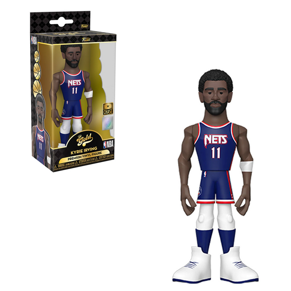 Funko Vinyl GOLD: NBA: Nets - Kyrie Irving (City Edition '21) 5-Inch Vinyl Figure - Bards & Cards