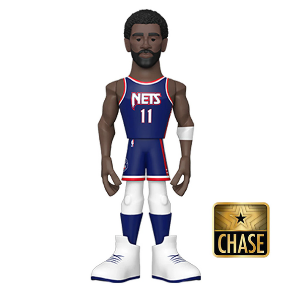 Funko Vinyl GOLD: NBA: Nets - Kyrie Irving (City Edition '21) 5-Inch Vinyl Figure - Bards & Cards