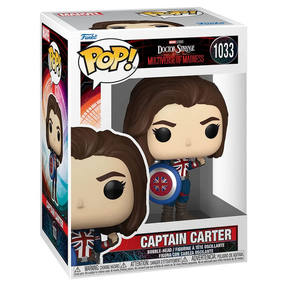 [PRE-ORDER] Funko POP! Doctor Strange in the Multiverse of Madness - Captain Carter Vinyl Figure #1033 - Bards & Cards