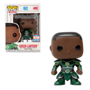 Funko POP! DC Heroes Imperial Palace - Green Lantern (Metallic) Vinyl Figure #400 2021 Fall Convention Exclusive - Bards & Cards