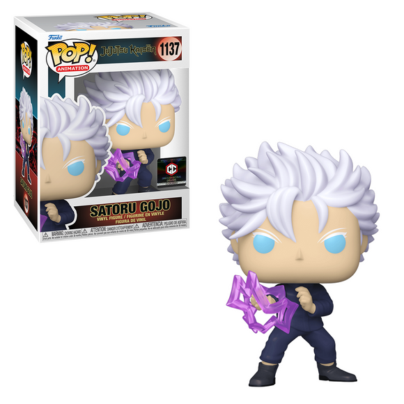 Funko POP! Jujutsu Kaisen - Satoru Gojo (Unmasked with Hollow Purple) Vinyl Figure #1137 Chalice Exclusive [READ DESCRIPTION] - Bards & Cards