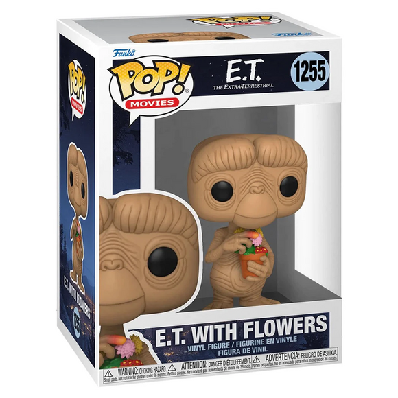 [PRE-ORDER] Funko POP! E.T. 40th - E.T. with Flowers Vinyl Figure #1255 - Bards & Cards