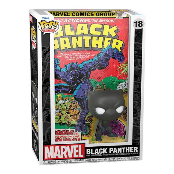 [PRE-ORDER] Funko POP! Comic Cover: Marvel - Black Panther Vinyl Figure #18 - Bards & Cards