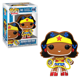 [PRE-ORDER] Funko POP! DC Holiday - Gingerbread Wonder Woman Vinyl Figure #446 - Bards & Cards