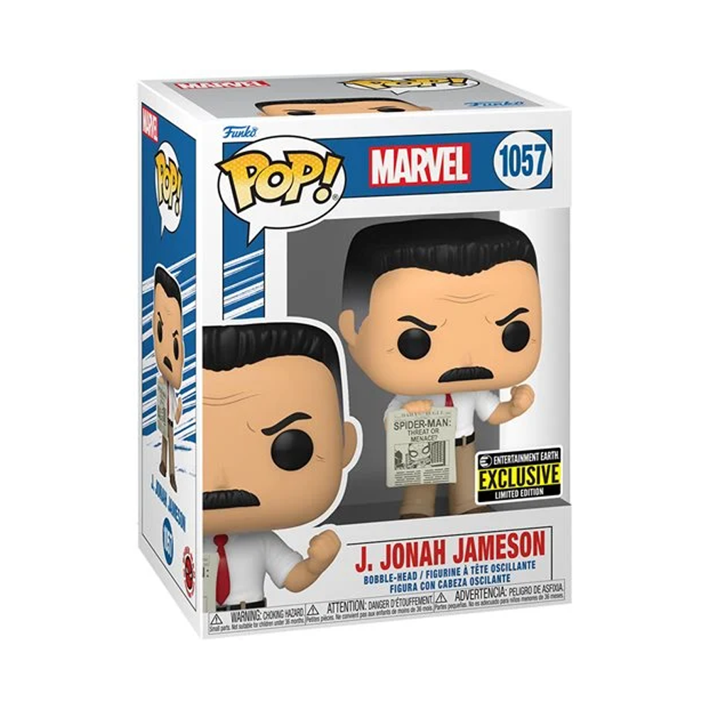 Funko POP! Spider-Man - J. Jonah Jameson Vinyl Figure #1057 Entertainment Earth Exclusive