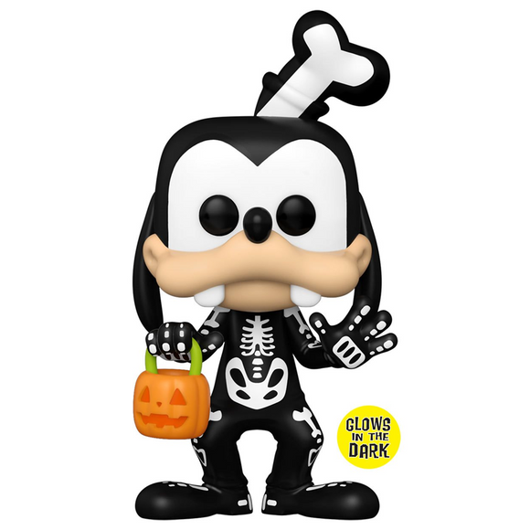 Funko POP! Disney - Skeleton Goofy (Glow in the Dark) Vinyl Figure #1221 Entertainment Earth Exclusive - Bards & Cards