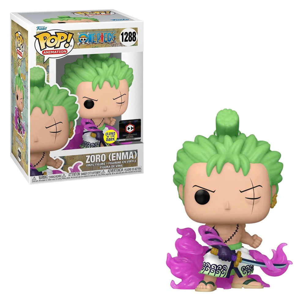 Funko POP! One Piece - Zoro (Enma) Glow in the Dark Vinyl Figure #1288 Chalice Exclusive [READ DESCRIPTION]