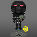 Funko POP! The Mandalorian - Dark Trooper with Grogu (Glow in the Dark) Vinyl Figure Entertainment Earth Exclusive - Bards & Cards