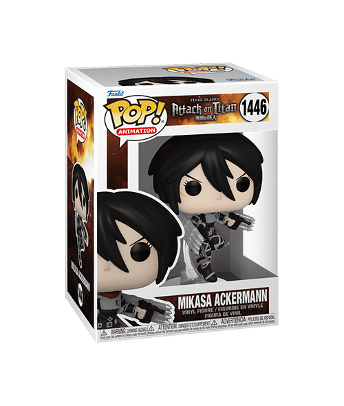 Funko POP! Attack on Titan: Final Season - Mikasa Ackerman Vinyl Figure #1446 - Bards & Cards