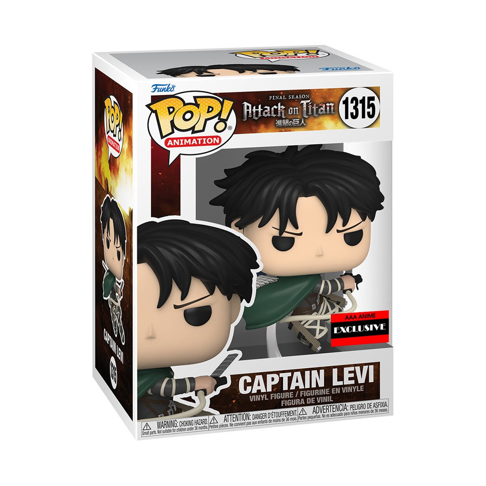 Funko POP! Attack on Titan - Captain Levi Ackerman Vinyl Figure #1315 AAA Anime Exclusive [READ DESCRIPTION]