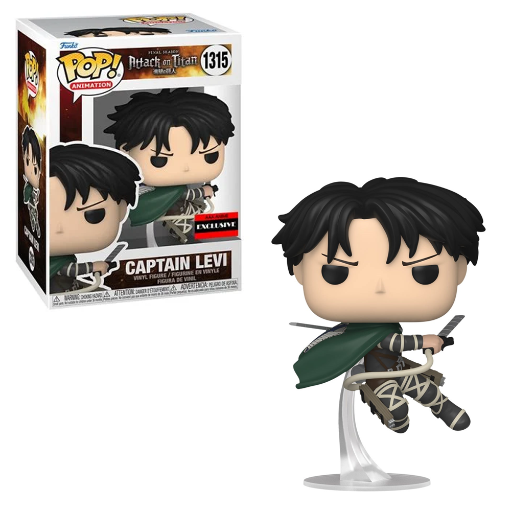 Funko POP! Attack on Titan - Captain Levi Ackerman Vinyl Figure #1315 AAA Anime Exclusive [READ DESCRIPTION]