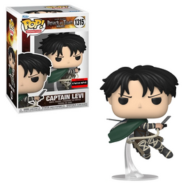Funko POP! Attack on Titan - Captain Levi Ackerman Vinyl Figure #1315 AAA Anime Exclusive [READ DESCRIPTION] - Bards & Cards