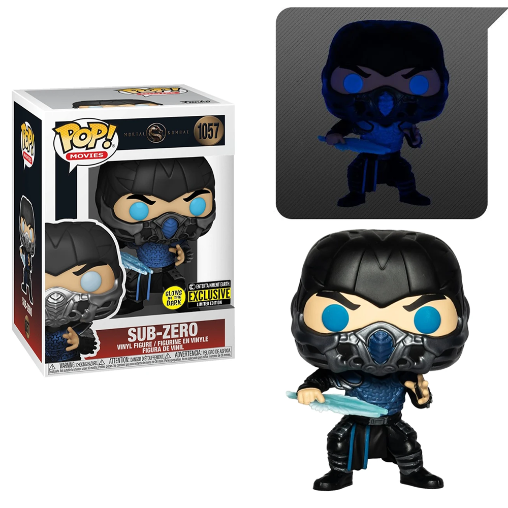 Funko POP! Mortal Kombat 2021 - Sub-Zero (GITD) Vinyl Figure Entertainment Earth Exclusive #1057 [READ DESCRIPTION]