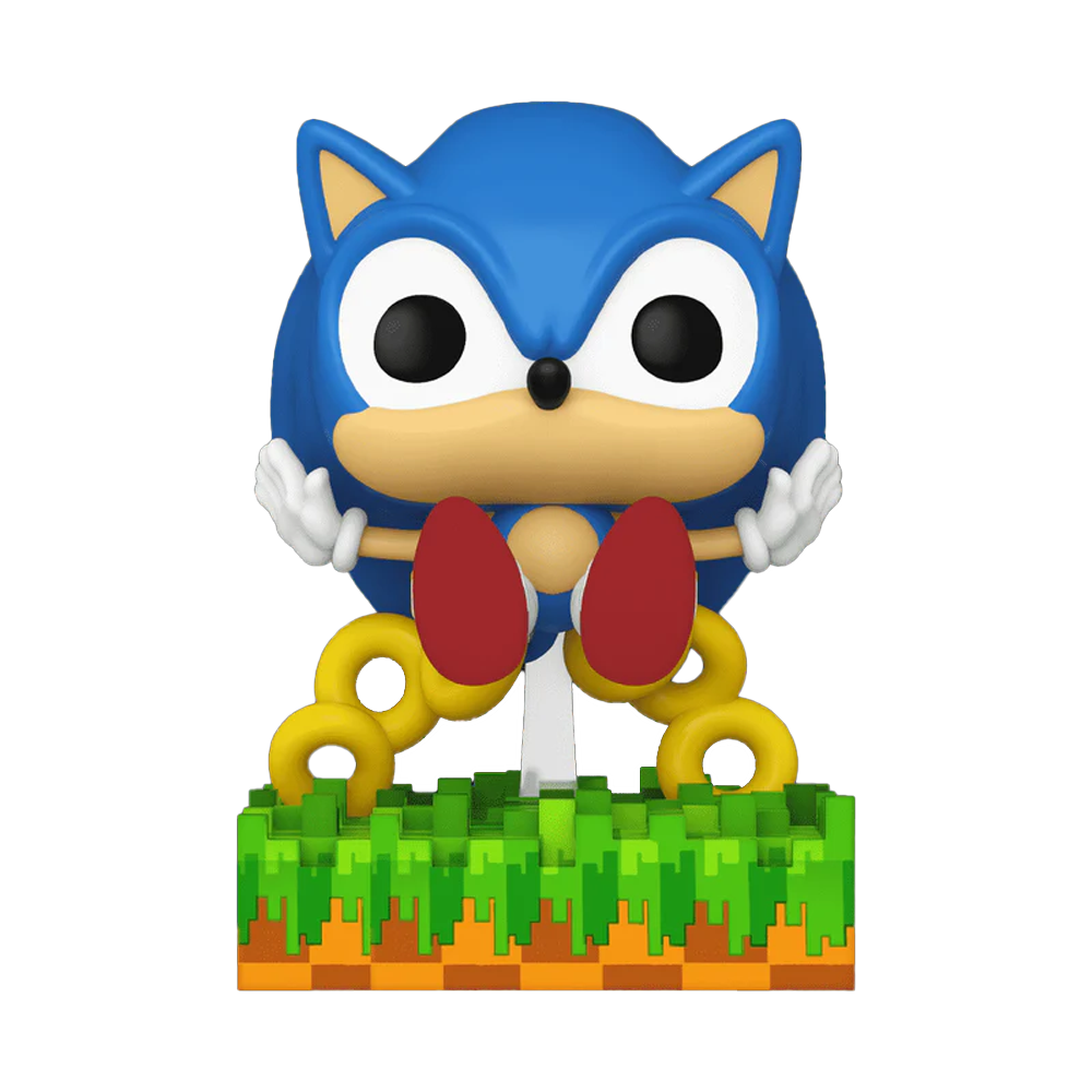 Funko POP! Games: Sonic the Hedgehog - Sonic (Ring Scatter) Vinyl Figure #918 Preview Exclusives (PX) - 0