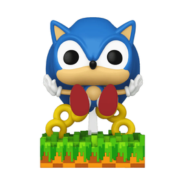 Funko POP! Games: Sonic the Hedgehog - Sonic (Ring Scatter) Vinyl Figure #918 Preview Exclusives (PX) - Bards & Cards