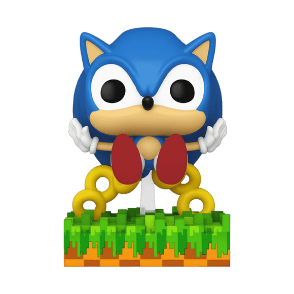 Funko POP! Games: Sonic the Hedgehog - Sonic (Ring Scatter) Vinyl Figure #918 Preview Exclusives (PX) - Bards & Cards