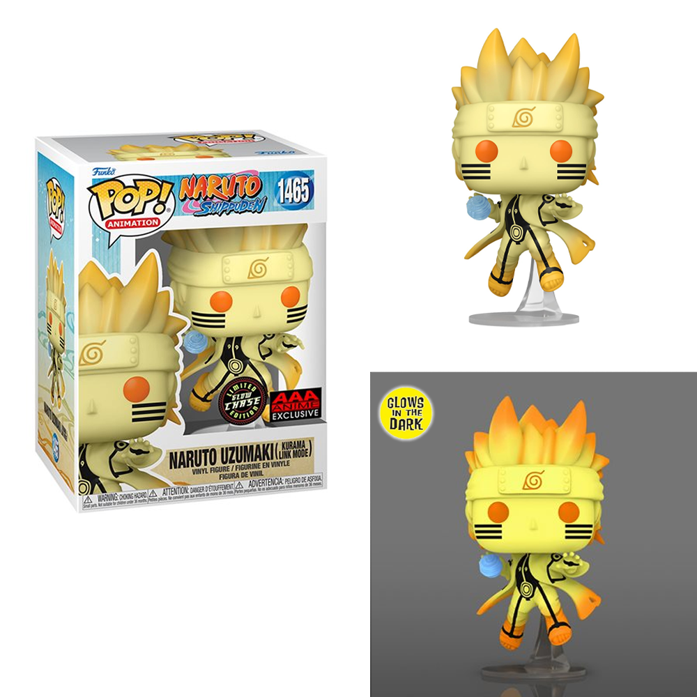 Funko POP! Naruto Shippuden - Naruto Uzumaki  (Kurama Link Mode) Vinyl Figure #1465 AAA Anime Exclusive - 0