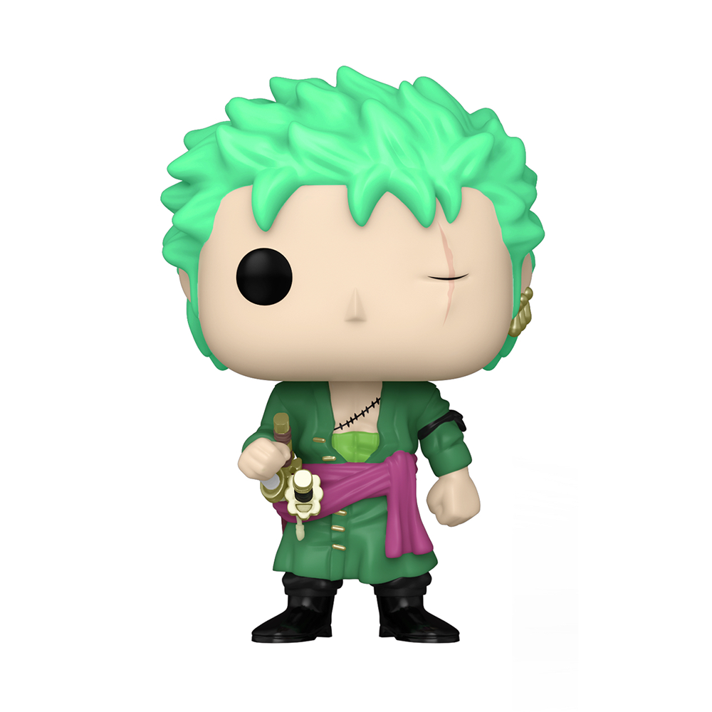 Funko POP! One Piece - Roronoa Zoro (Glow in the Dark) Vinyl Figure #327 Kody Trading Exclusive - 0