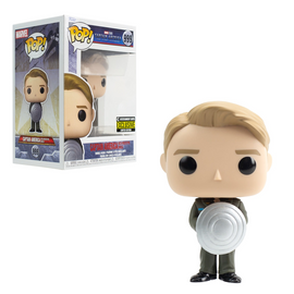 Funko POP! Captain America: The First Avenger - Captain America with Prototype Shield Vinyl Figure #999 Entertainment Earth Exclusive - Bards & Cards