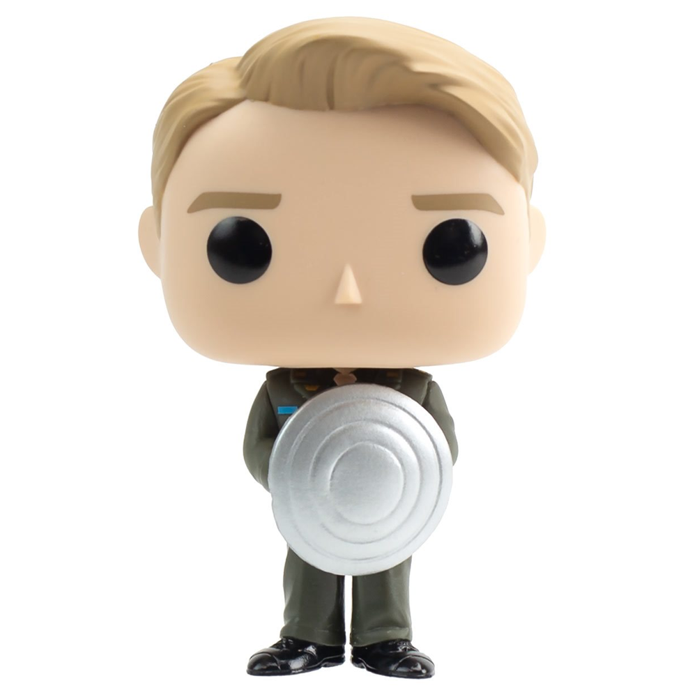 Funko POP! Captain America: The First Avenger - Captain America with Prototype Shield Vinyl Figure #999 Entertainment Earth Exclusive - 0