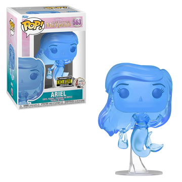 Funko POP! The Little Mermaid - Ariel (Blue Translucent) Vinyl Figure #563 Entertainment Earth Exclusive - Bards & Cards