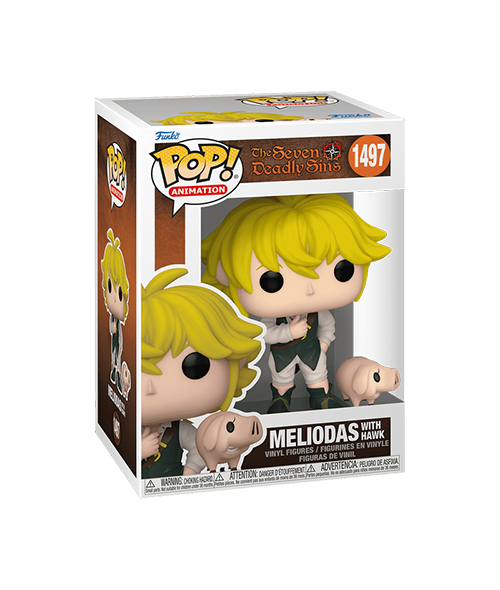 Funko POP! & Buddy: The Seven Deadly Sins - Meliodas with Hawk Vinyl Figure #1497 - Bards & Cards