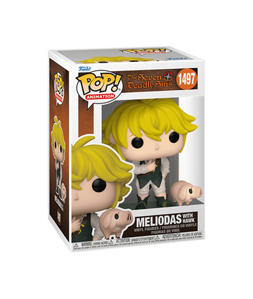 Funko POP! & Buddy: The Seven Deadly Sins - Meliodas with Hawk Vinyl Figure #1497 - Bards & Cards