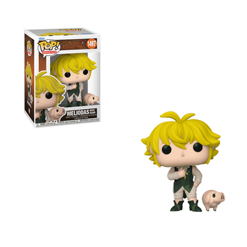 Funko POP! & Buddy: The Seven Deadly Sins - Meliodas with Hawk Vinyl Figure #1497 - Bards & Cards