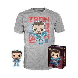Funko POP! and Tee: Avengers: Endgame - Iron Man Collectors Box Target Exclusive [READ DESCRIPTION] - Bards & Cards