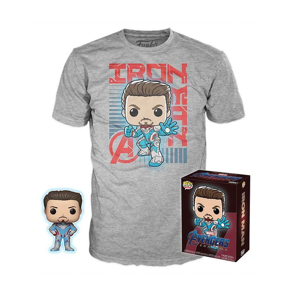 Funko POP! and Tee: Avengers: Endgame - Iron Man Collectors Box Target Exclusive [READ DESCRIPTION] - Bards & Cards