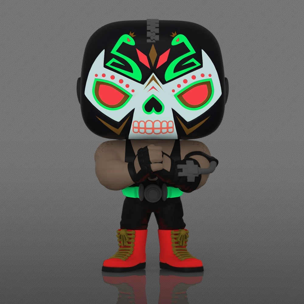 Funko POP! DC Super Heroes: Dia De Los - Bane (Glow in the Dark) Vinyl Figure Entertainment Earth Exclusive [READ DESCRIPTION] - 0